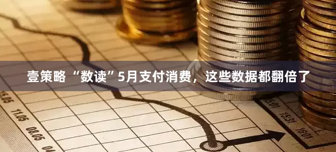 壹策略 “数读”5月支付消费，这些数据都翻倍了